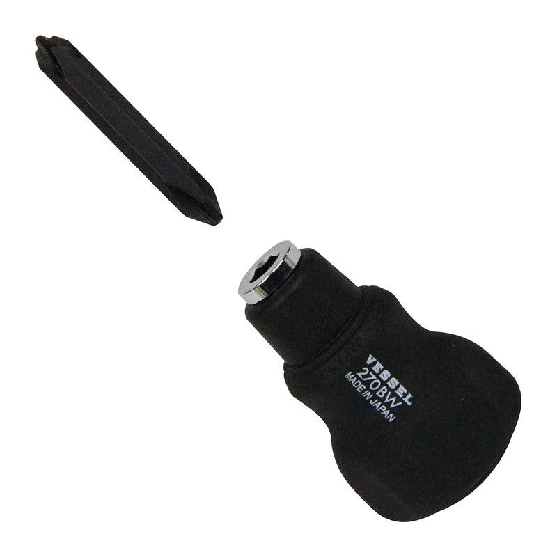 VESSEL Combi Plus Stubby Screwdriver [No.270BW-123] (Japan Import) - Image 1