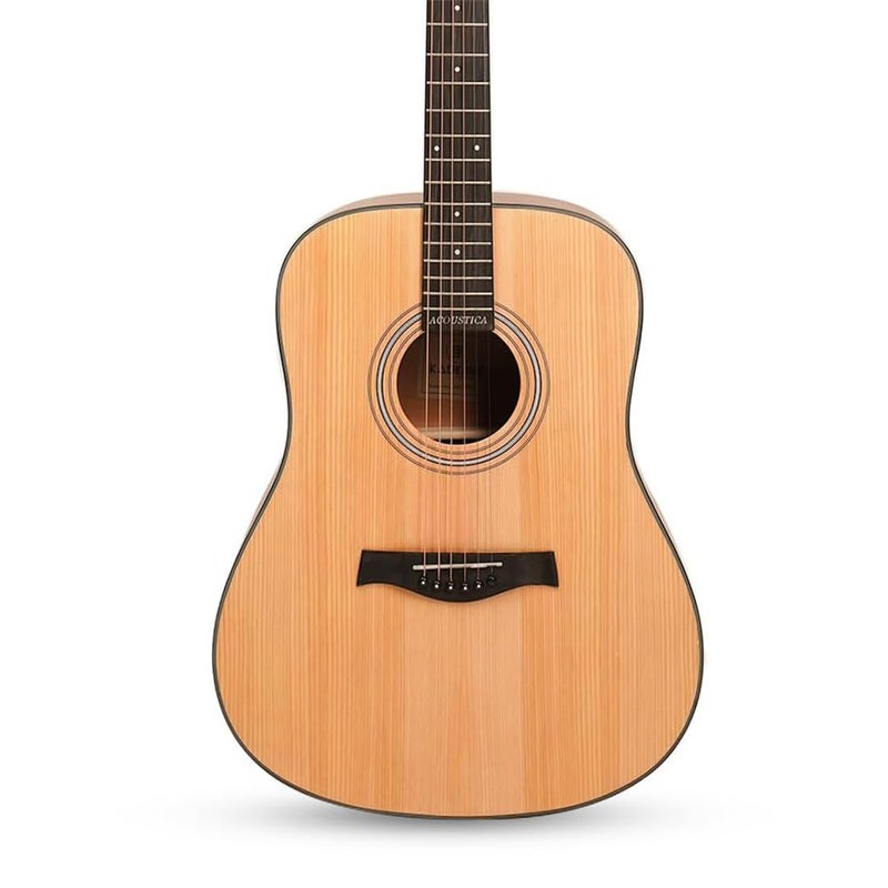 Kadence A281NA Acoustica 41" Acoustic Guitar | Dreadnought | Spruce Wood | Comes with Bag | Includes Learning Course | Natural - Image 2