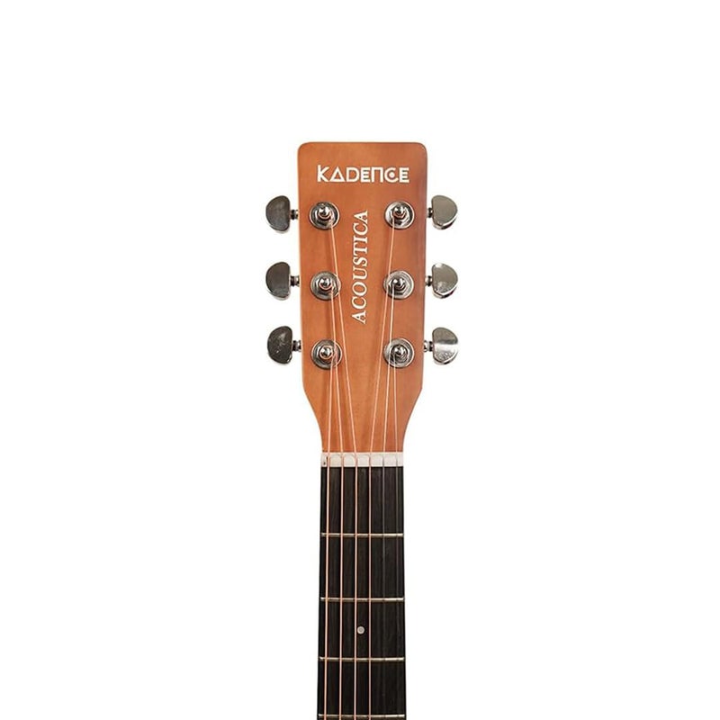Kadence A281NA Acoustica 41" Acoustic Guitar | Dreadnought | Spruce Wood | Comes with Bag | Includes Learning Course | Natural - Image 5