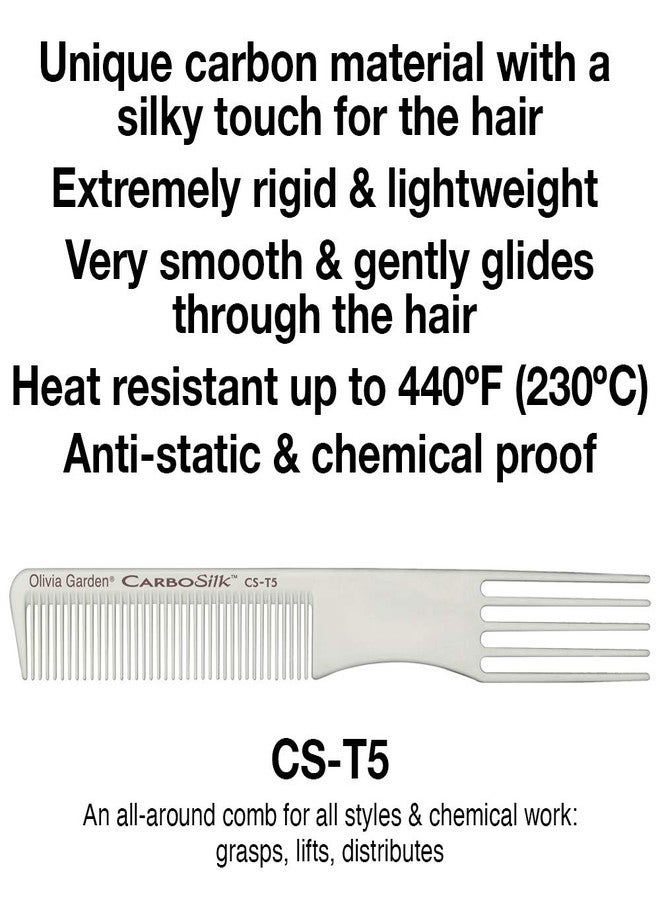 Olivia Garden CarboSilk Comb For Technical and Chemical Services (CS-T5) - Image 2
