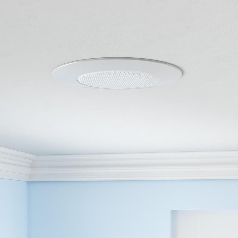 NICOR Lighting 6-Inch Lexan Shower Trim with Albalite Lens - White - Image 2
