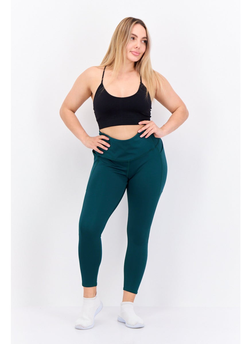 Body Glove Women Sportswear Fit Training Leggings, Green  - Image 2