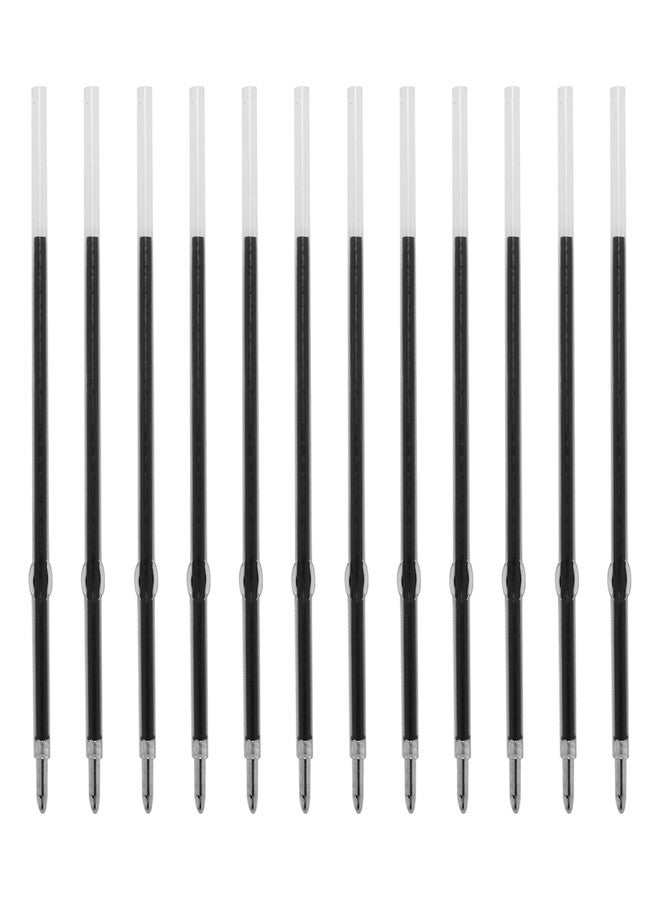 RANBOS 3.86 inch Black Ink Pen Refills for Pens with Stylus Tips, 1 mm Medium Point (12 Pack,Black) - Image 1