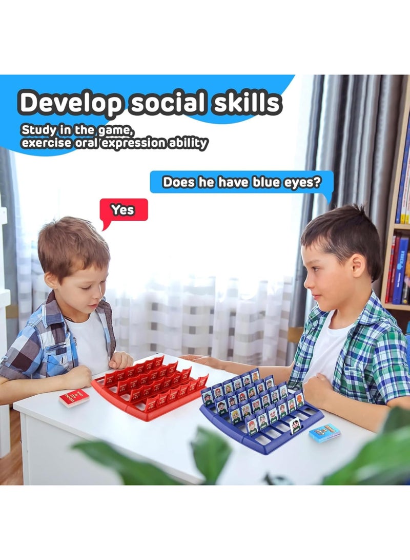 ARGT لعبة الألغاز الممتعة من هو الغامض؟ - لعبة تخمين كلاسيكية للعائلة للأطفال والبالغين، لعبة ألغاز استراتيجية للاعبين 2 - هدية ممتعة داخلية للأولاد والبنات من عمر 4 سنوات وما فوق - Image 2