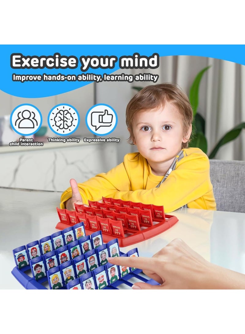 ARGT لعبة الألغاز الممتعة من هو الغامض؟ - لعبة تخمين كلاسيكية للعائلة للأطفال والبالغين، لعبة ألغاز استراتيجية للاعبين 2 - هدية ممتعة داخلية للأولاد والبنات من عمر 4 سنوات وما فوق - Image 4