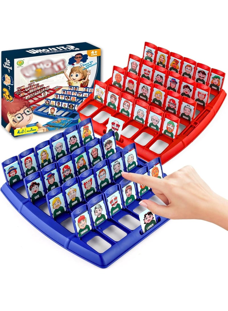 ARGT لعبة الألغاز الممتعة من هو الغامض؟ - لعبة تخمين كلاسيكية للعائلة للأطفال والبالغين، لعبة ألغاز استراتيجية للاعبين 2 - هدية ممتعة داخلية للأولاد والبنات من عمر 4 سنوات وما فوق - Image 1