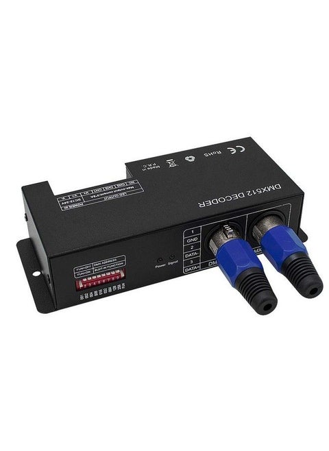 High Power 3 Channel 8A Ch Dmx Led Controller Led Dmx 512 Decoder Dimmer Driver Dc12V24V For Led Rgb Strip Or Lights