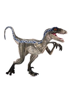Simulated Dinosaur Toy Model Raptor Figure Large Blue