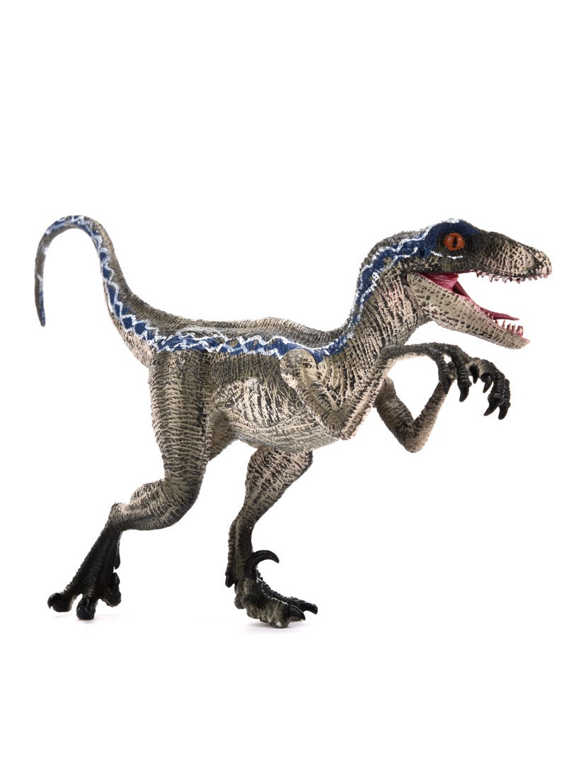 Generic - Simulated Dinosaur Toy Model Raptor Figure Large Blue - Image 1