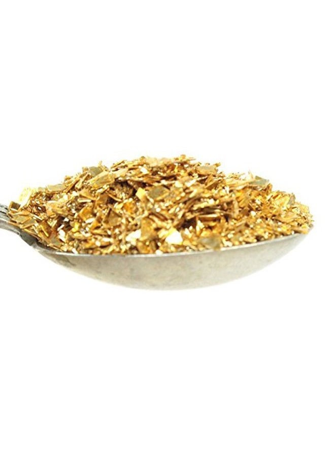 Meyer Imports Crushed Glass Glitter for Arts and Crafts | Broken Glass Gold Fusion German Glitter for Resin Craft Art / Tumblers / Nail Art / DIY Jewellery Making Decoration - 1 oz - Image 2