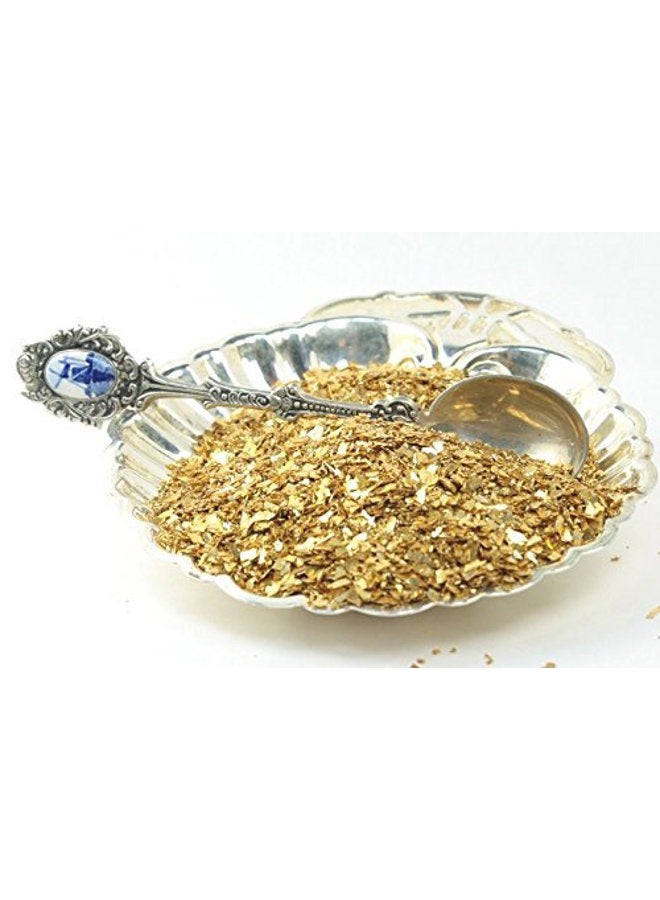 Meyer Imports Crushed Glass Glitter for Arts and Crafts | Broken Glass Gold Fusion German Glitter for Resin Craft Art / Tumblers / Nail Art / DIY Jewellery Making Decoration - 1 oz - Image 3