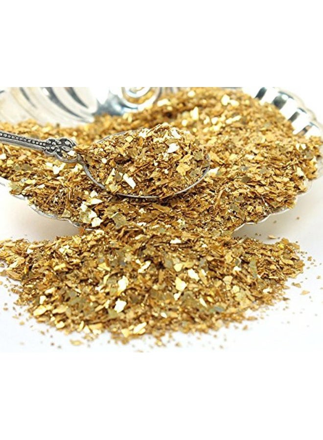 Meyer Imports Crushed Glass Glitter for Arts and Crafts | Broken Glass Gold Fusion German Glitter for Resin Craft Art / Tumblers / Nail Art / DIY Jewellery Making Decoration - 1 oz - Image 4