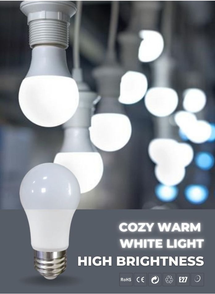 Max 10 Pcs GLS Lights Bayonet Cap BC, 12watt 1100LM Bulbs, 6500K Cool White, A60 E27 B22 Energy Saving Not Dimmable Globe Lamps For Bedroom Downlight Table Lamp Chandelier Hallway Ceiling Lamp etc.  - Image 3