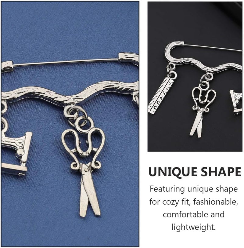 آلة خياطة GALPADA Tailor Brooch، دبوس زينة إبداعي لحقيبة الظهر، إكسسوار لمصممي الملابس وهواة الخياطة - Image 3