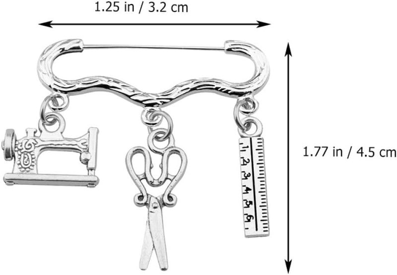 آلة خياطة GALPADA Tailor Brooch، دبوس زينة إبداعي لحقيبة الظهر، إكسسوار لمصممي الملابس وهواة الخياطة - Image 2