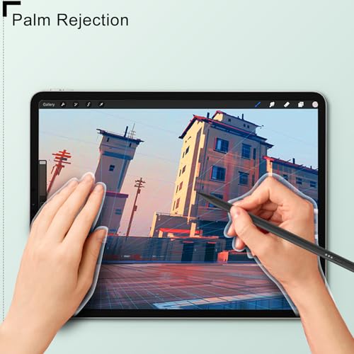 DIGIROOT Upgrade iPad Pencil for Apple, 2IN1 3X Fast Charge Stylus Pen for iPad with Palm Rejection, Tilt Sensitive Work for iPad Pro 12.9"/11" M4, iPad 6-10, iPad Air 3-5 M2, iPad mini 5/6, Black - Image 4