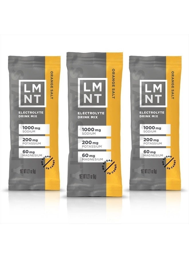 Lmnt Zero Sugar Electrolytes - Orange Salt | Drink Mix | 30-Count