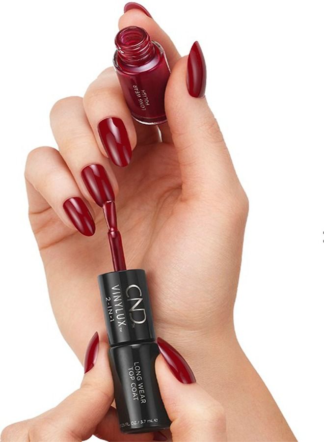 CND 2 in 1 Polish and Top Coat - Image 4