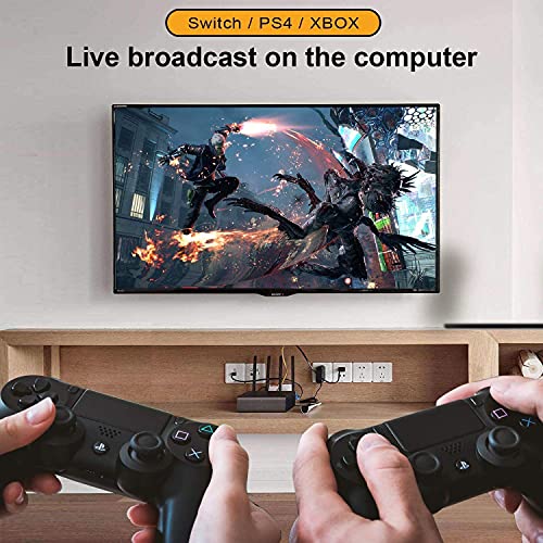 PDAPTMAG 4K Video Capture Card, HDMI to USB Capture Card 1080P for Streaming, Recording, Gaming, Compatible with Nintendo Switch, PS5, Xbox - Image 4