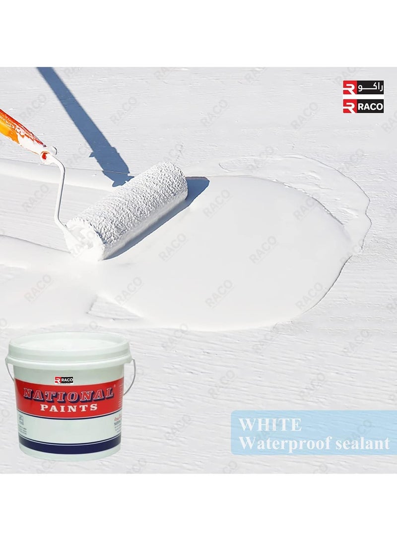 RACO RACO National Pollydex | White Liquid Waterproof Sealant for Roof | Outdoor Water-Based Waterproof Coating. (Gallon (3.6 ltr))  - Image 3