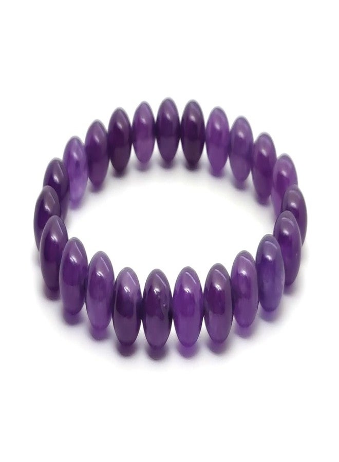 Jewel string amethyst bracelet for girls boys men women(size 6 inches) - Image 4