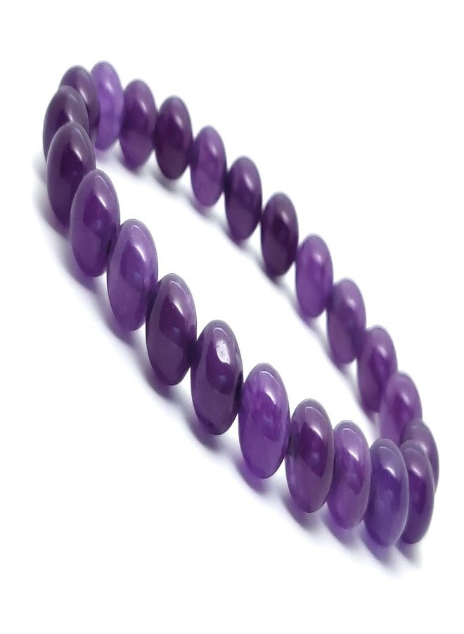 Jewel string amethyst bracelet for girls boys men women(size 6 inches) - Image 1