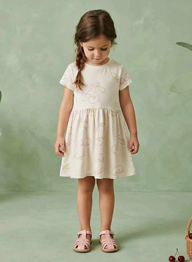 Babies & More Babies & More Toddler Girls Off-White Dress