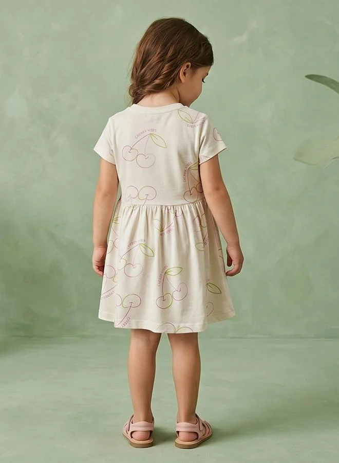 Babies & More Babies & More Toddler Girls Off-White Dress
