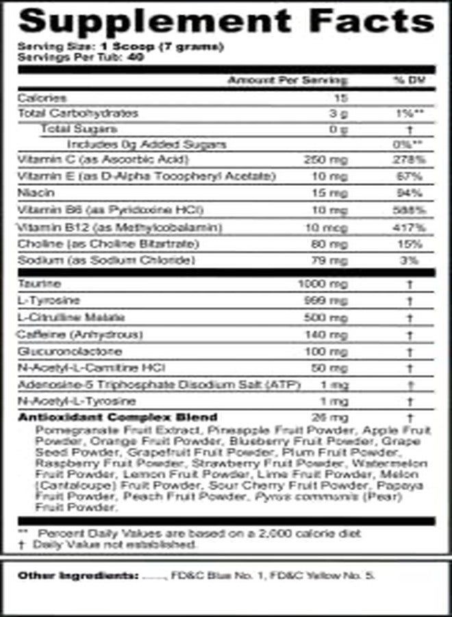 جي فيول مسحوق مشروب الطاقة جي فيول دراغون بول زد، مزيج كافيين قبل التمرين للألعاب، خالٍ من السكر، تركيز أمينو، فيتامينات ومضادات أكسدة، 9.9 أونصة (مزيج التوت، 40 حصة) - Image 5