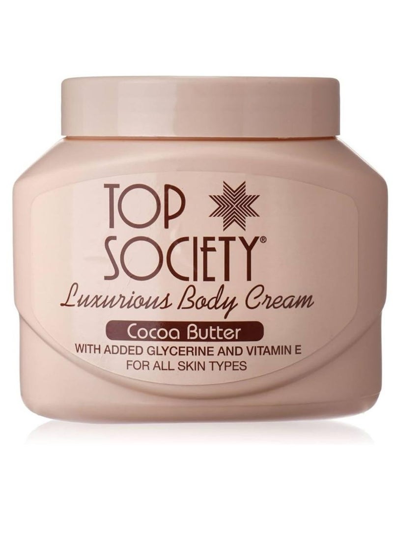 توب سوسيتي كريم الجسم الفاخر بزبدة الكاكاو 500 مل