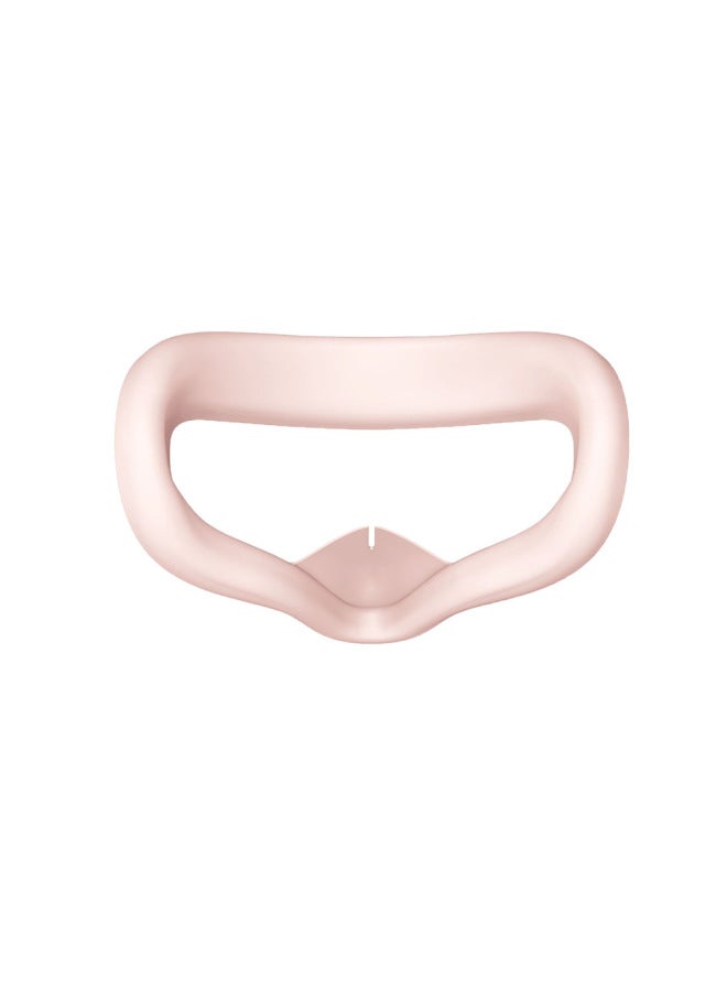 general For Oculus Quest2 VR Glasses Silicone Mask Sweat-proof Washable Anti-fouling And Dustproof Backup Mask Accessories-Model:quest2 Silicone Mask Sand Pink - Image 1