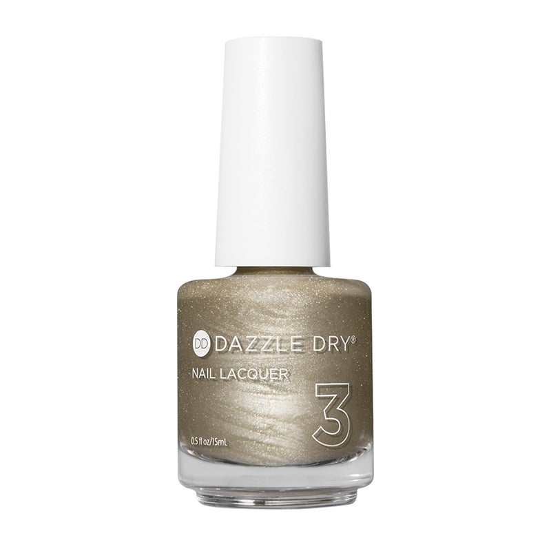 Dazzle Dry Nail Lacquer (Step 3) - Illuminate Lacquer - A bright champagne gold. Full-coverage metallic. (0.5 fl oz)