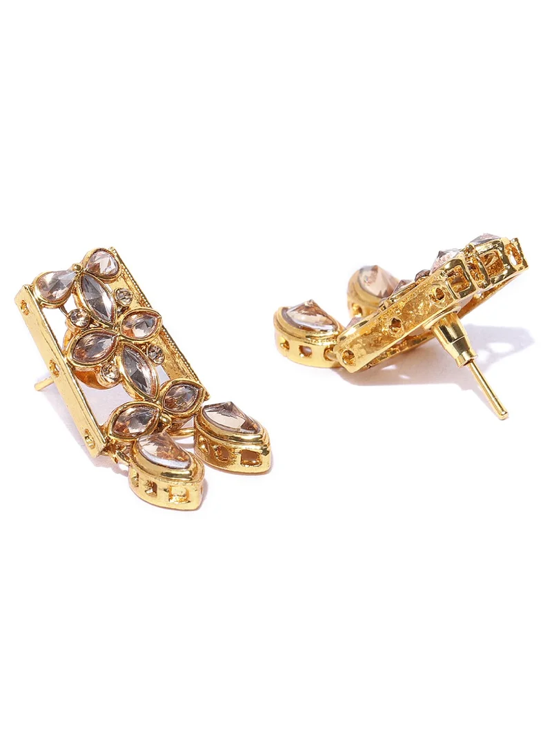 Priyaasi Handcrafted Kundan Stone-Studded Jewellery Set