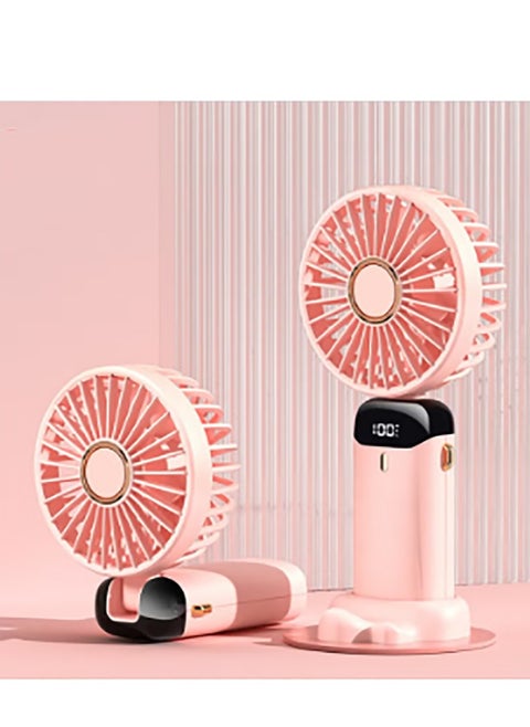 3-In-1 Hand-held Fan USB Interface Charging Portable Foldable Electric Fan Charge Capacity Display Electric Fan Travel Office Mini Fan