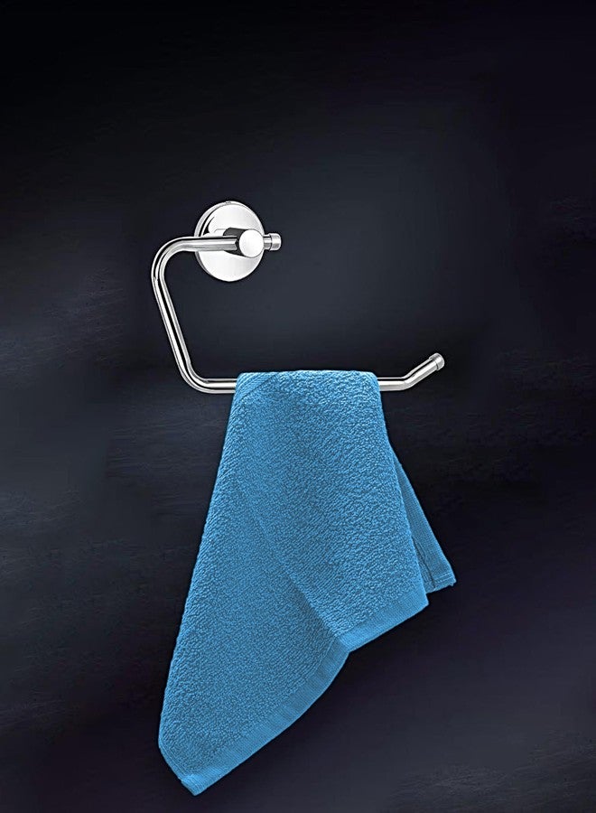 THE HAPPY POD Bath Bliss Essentials Face Towel Pack Cotton | 380 GSM | 30 cm x 30 cm | 4 Pc Pack | Turquoise - Image 3