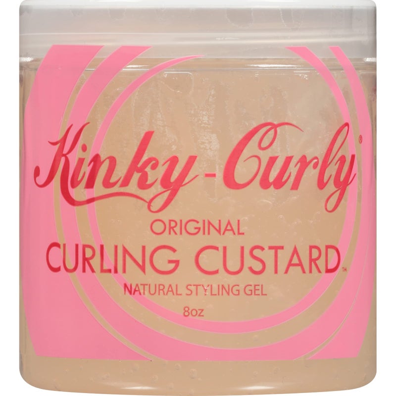 Kinky Curly U/S/Kinky Curly Curl Cusard Gel 8oz - Definition Enhancing, Frizz-Fighting Formula for Textured Curls - Image 1