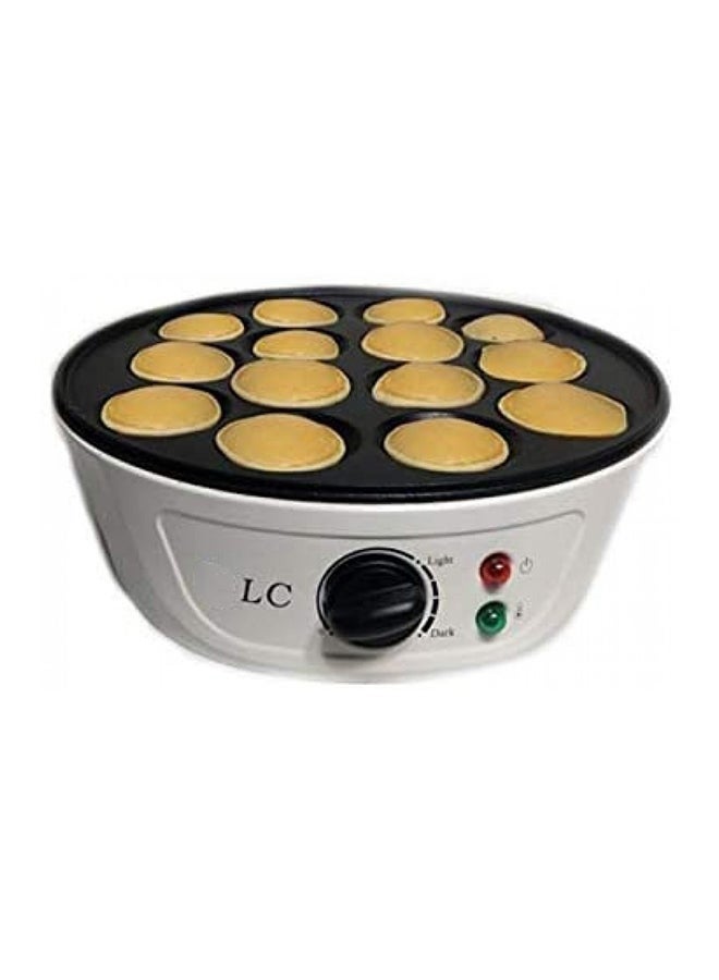 ال سي آلة صنع فطائر صغيرة كهربائية مع 14 تجويفا لتحضير الإفطار والوجبات الخفيفة بسرعة - Image 1