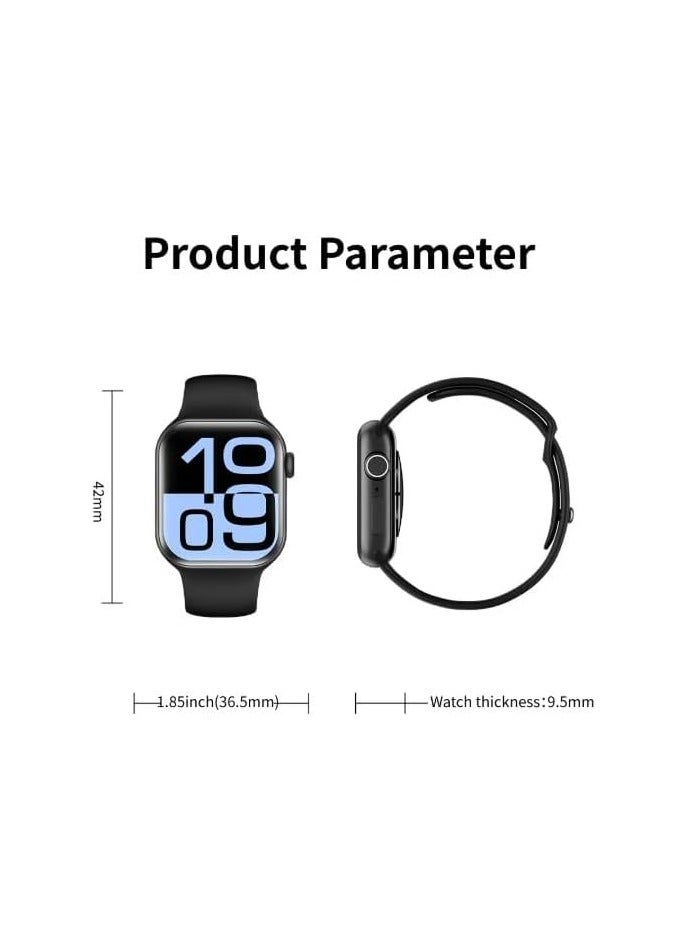 W&O X10 Series10 Smartwatch - 46MM - Super Amoled - Black - Image 4