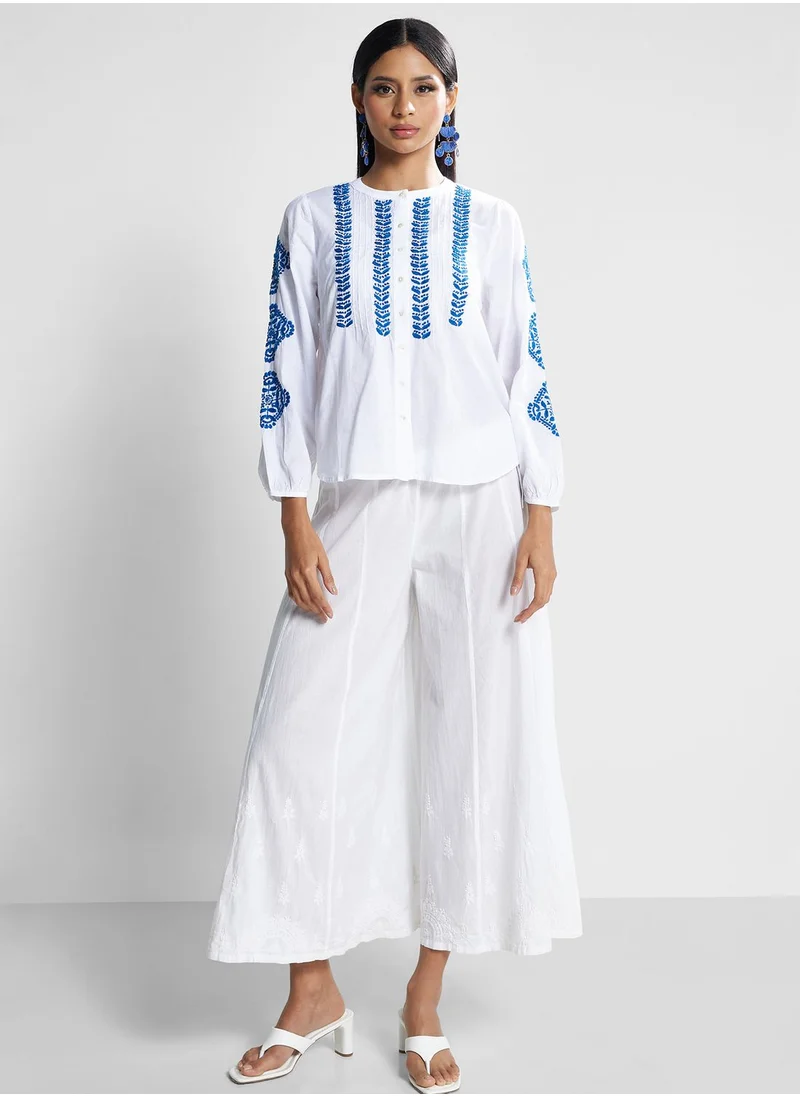 فاب انديا Printed Button Down Kurti