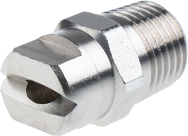 كلاراكو فوهة رش غسالة ضغط عالي من الفولاذ المقاوم للصدأ، مقاس 1/4 بوصة، رأس رش، فوهة تنظيف الأسطح، 65 درجة 40، مروحة - Image 1