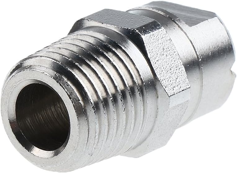 كلاراكو فوهة رش غسالة ضغط عالي من الفولاذ المقاوم للصدأ، مقاس 1/4 بوصة، رأس رش، فوهة تنظيف الأسطح، 65 درجة 40، مروحة - Image 2