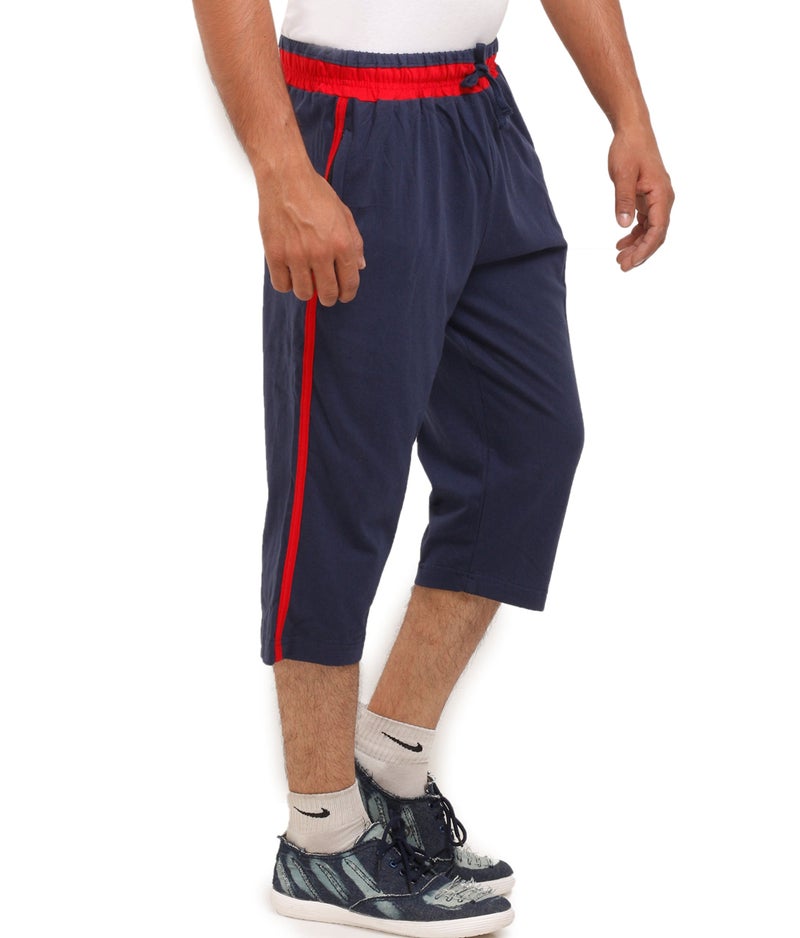 VEGO Mens Cotton Three by Fourth, 3/4, Capri, Three Quarter Ink Blue Regular - Image 3