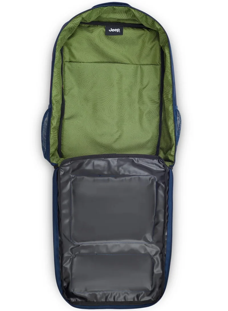 Jeep  JS015B Unisex Multi Purpose Backpack - Blue  | Best Price UAE