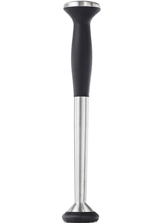 OXO OXO SteeL Muddler with Non-Scratch Nylon Head and Soft Non-Slip Grip, Silver, 9-Inch - Image 1