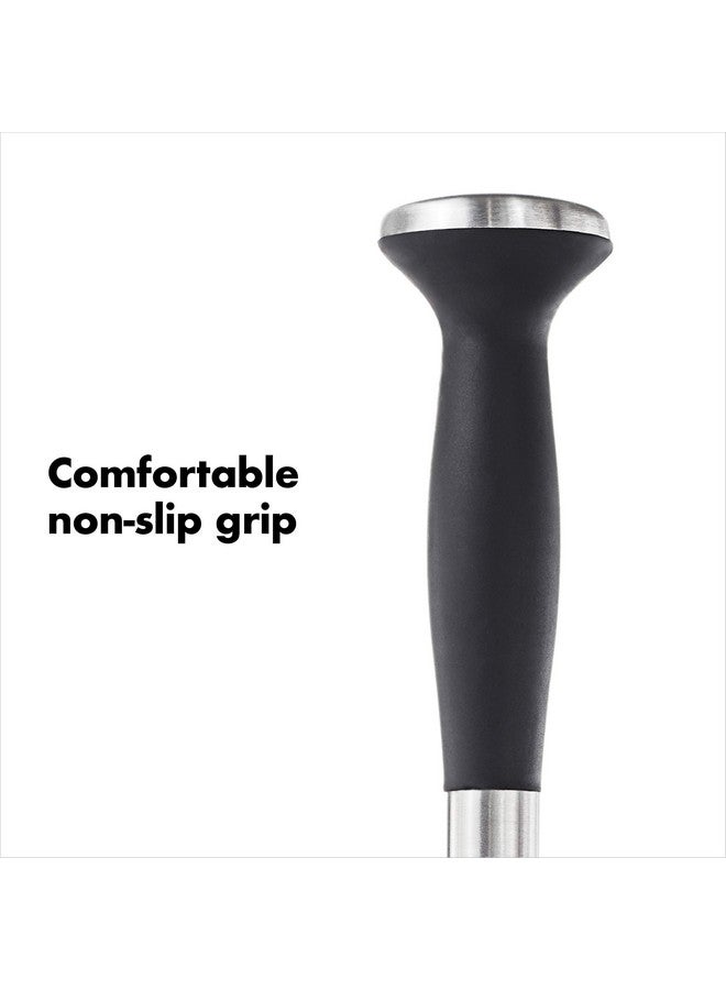 OXO OXO SteeL Muddler with Non-Scratch Nylon Head and Soft Non-Slip Grip, Silver, 9-Inch - Image 5