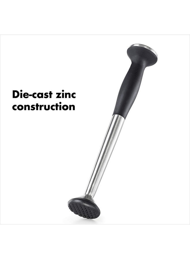 OXO OXO SteeL Muddler with Non-Scratch Nylon Head and Soft Non-Slip Grip, Silver, 9-Inch - Image 3