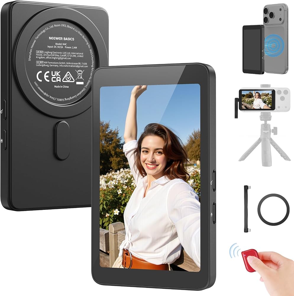 Neewer Neewer Basics 4 Magnetic Vlog Selfie Monitor Screen 4 inch Z3853A9872110F336A383Z