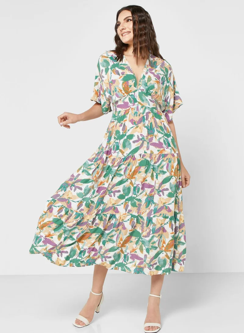 ELLA Floral Tiered Dress