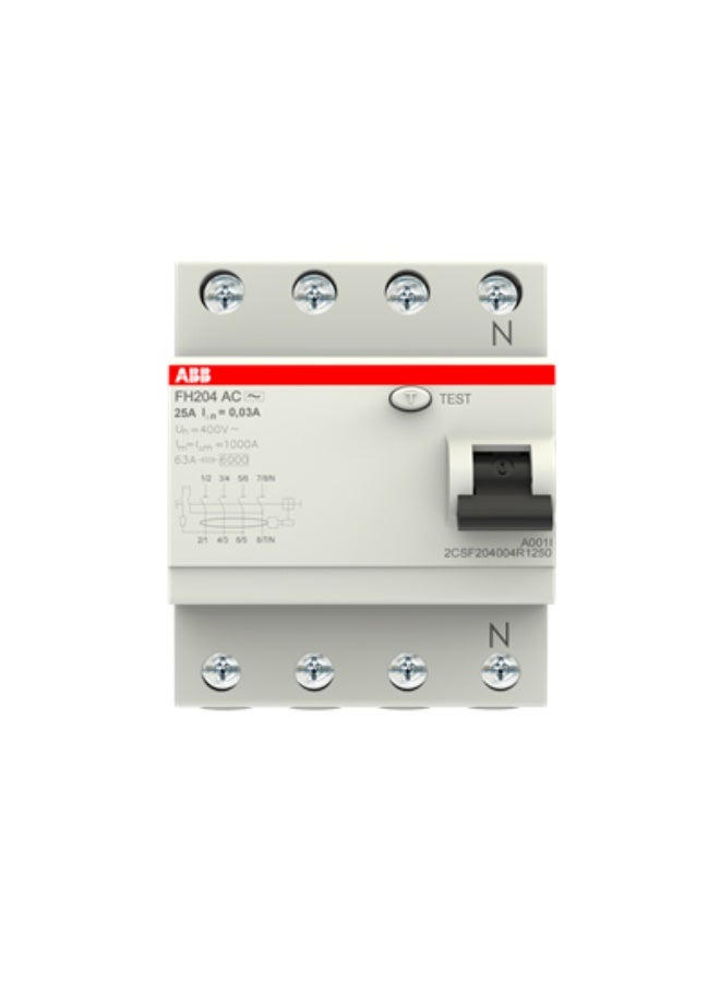 ABB ELCB ( 25A 4POLE 30MA )