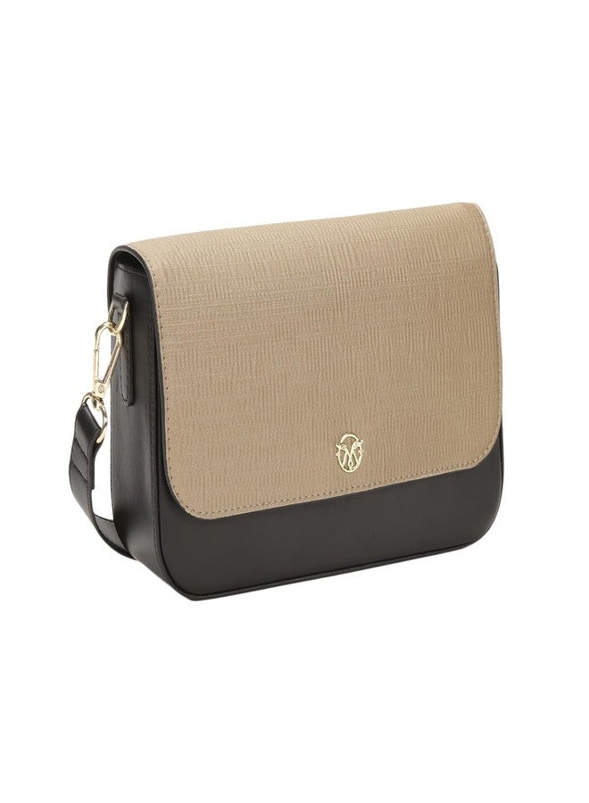 MONROW Vegan With Adjustable And Convertible Fashionable Classic Slingbag With Extra Flap For Women - Image 5